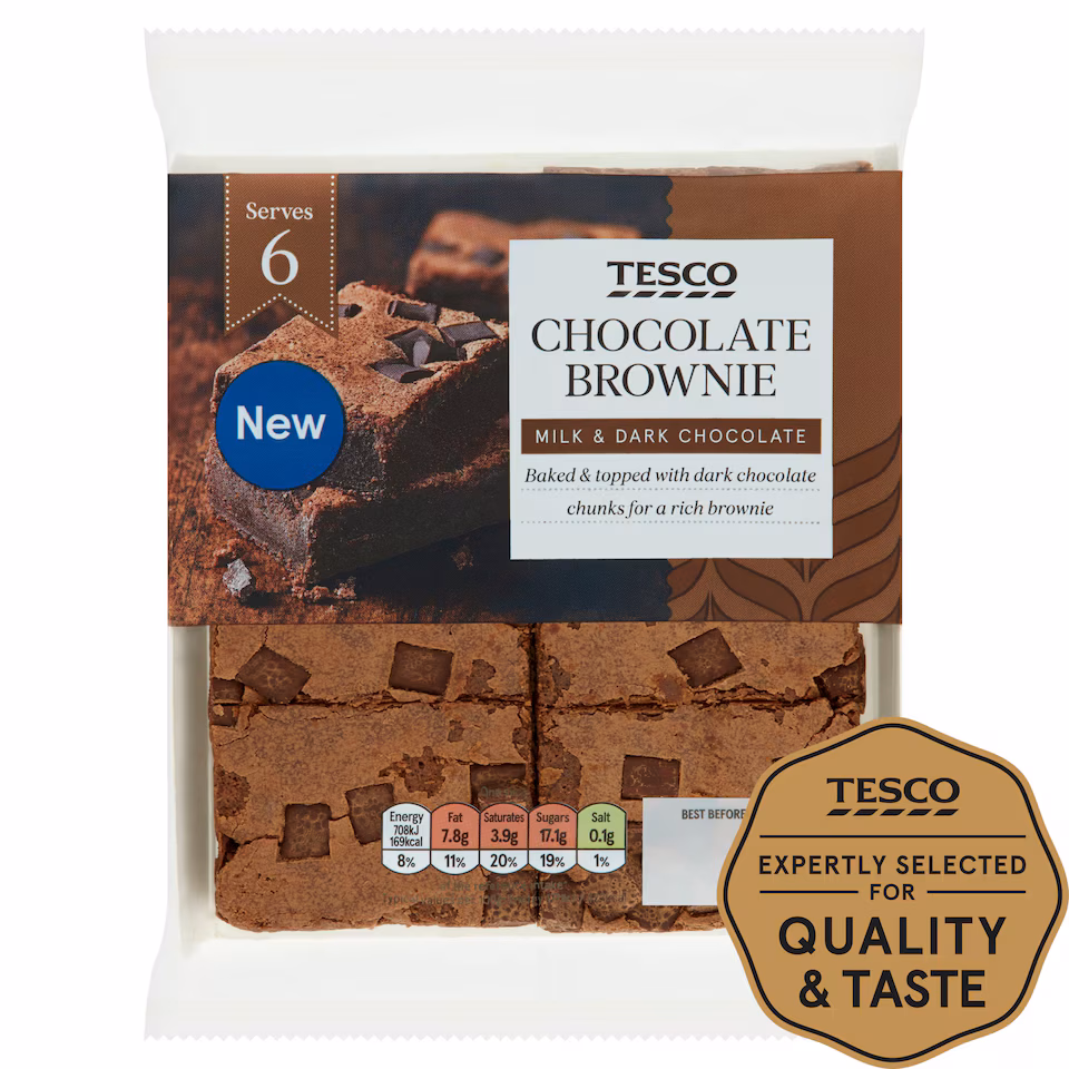 Tesco Chocolate Brownie Slices 240g