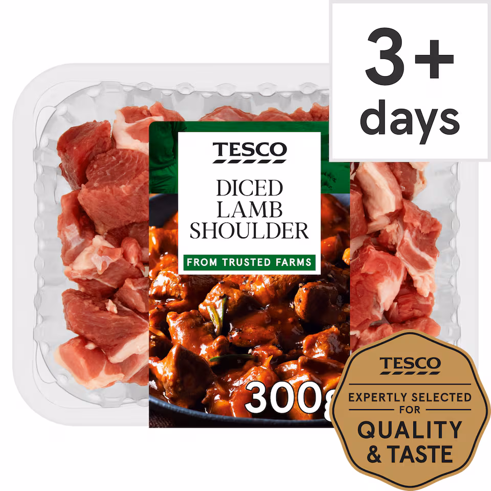 Tesco Diced Lamb Shoulder 300G