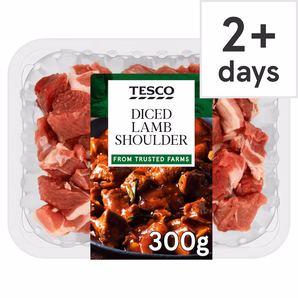 Tesco Diced Lamb Shoulder 300G