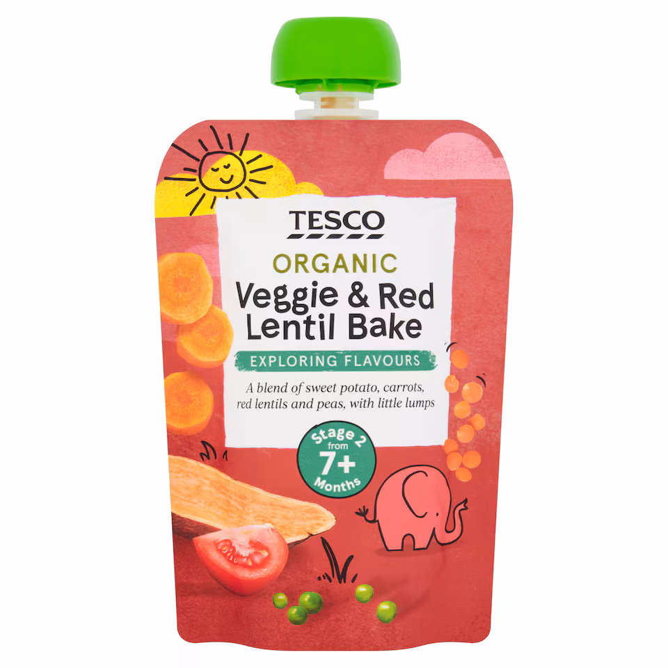 Tesco Veggie & Red Lentil Bake 130G