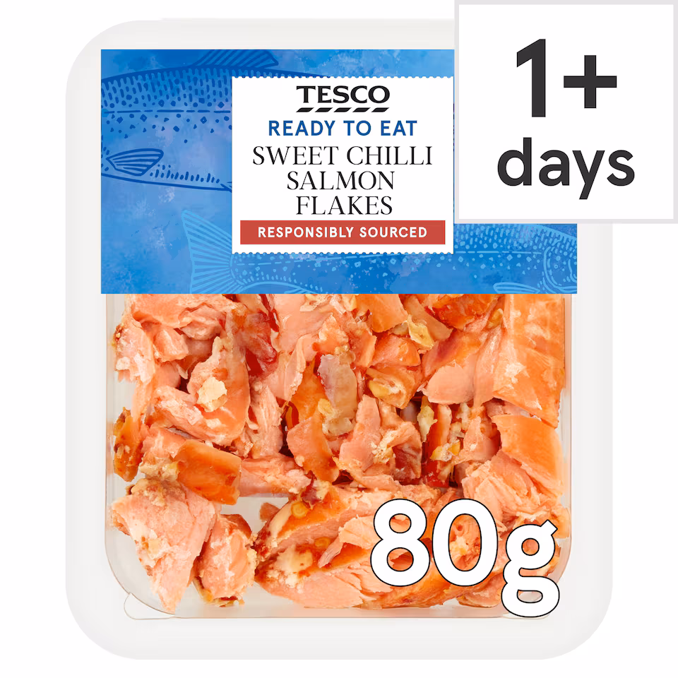 Tesco Sweet Chilli Salmon Flakes 80G