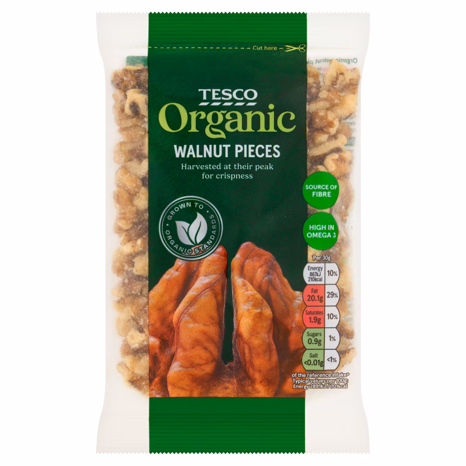 Tesco Organic Walnut Pieces 100G