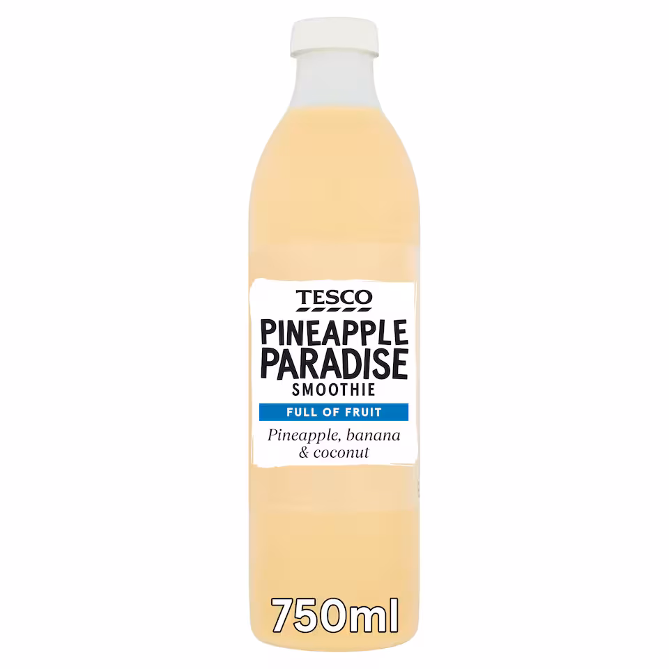 Tesco Pineapple Paradise Fruit Smoothie 750Ml