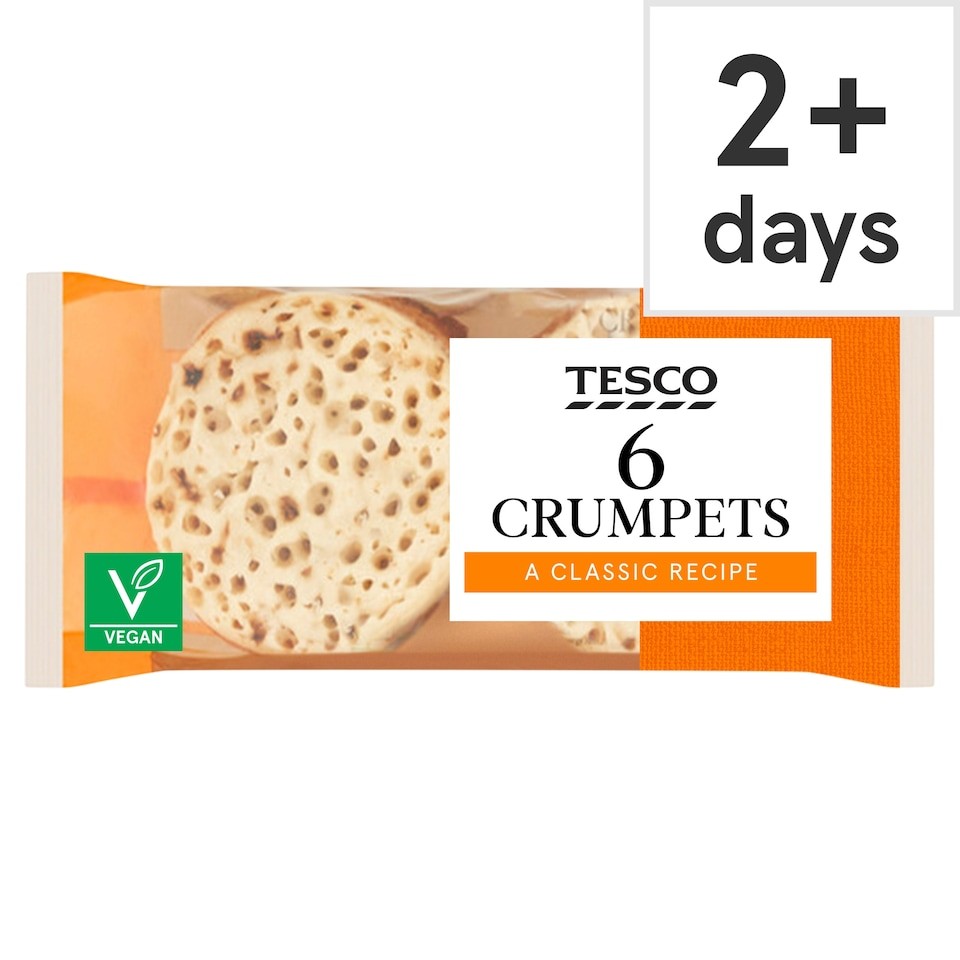 Tesco Crumpets 6 Pack