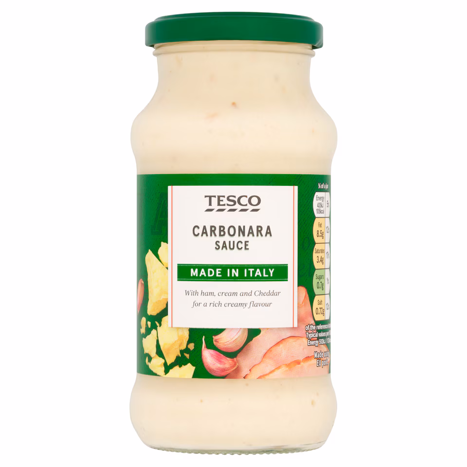 Tesco Carbonara Sauce 340G