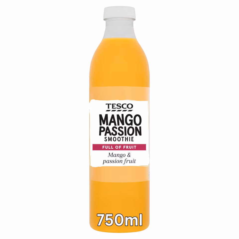 Tesco Mango Passion Fruit Smoothie 750Ml