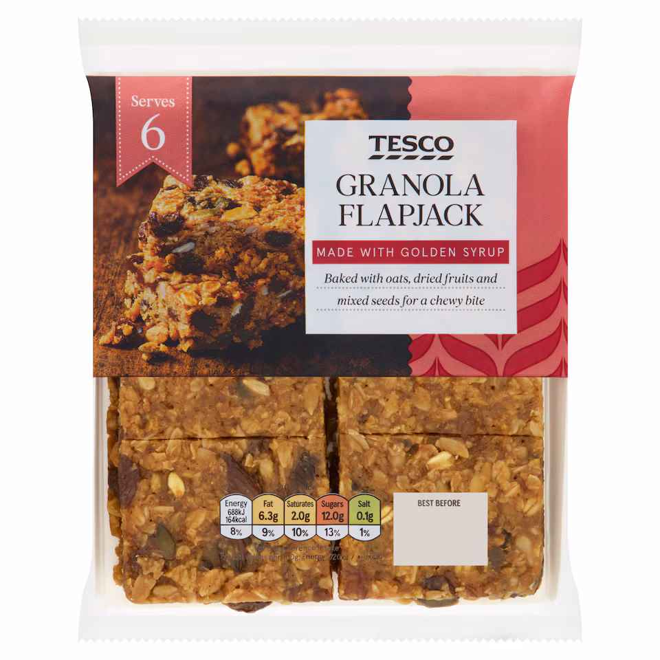 Tesco Granola Flapjack Slices 240g