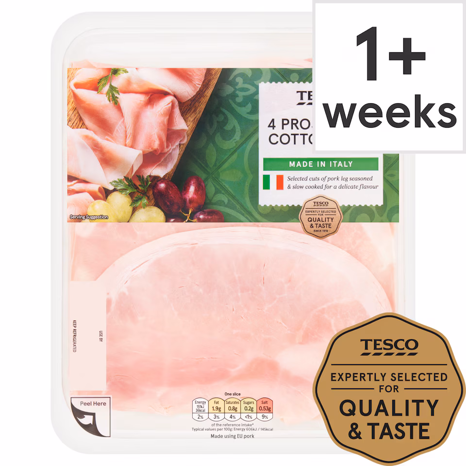Tesco Prosciutto Cotto 100G