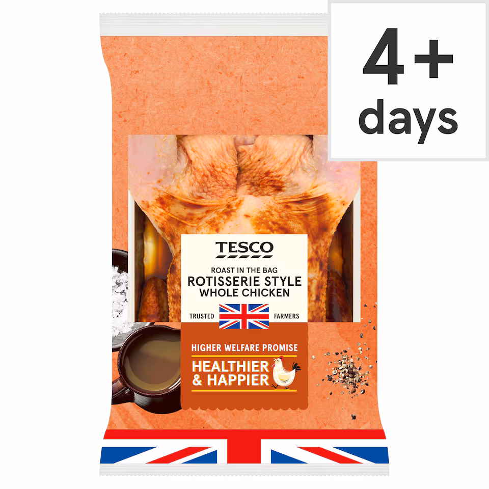 Tesco Roast In The Bag Rotisserie Style Whole Chicken 1.5Kg
