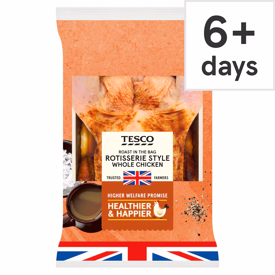 Tesco Roast In The Bag Rotisserie Style Whole Chicken 1.5Kg
