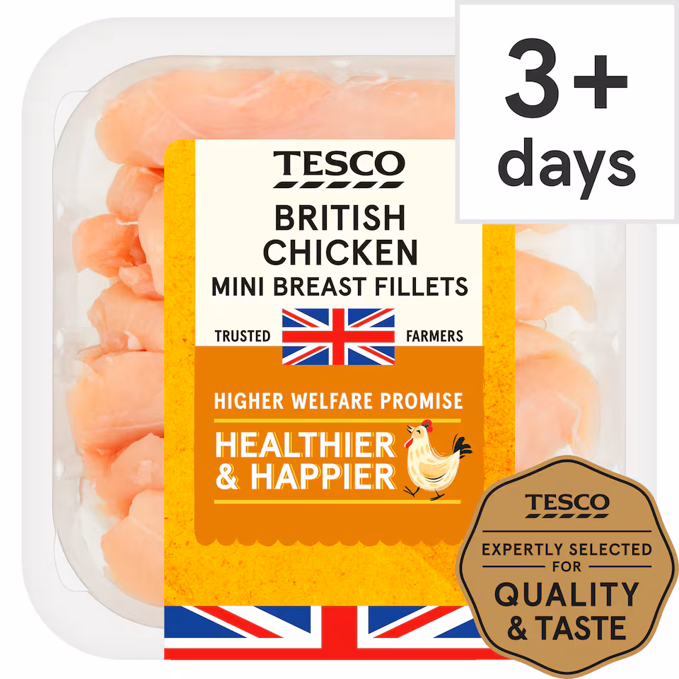 Tesco British Chicken Breast Mini Fillets 400G