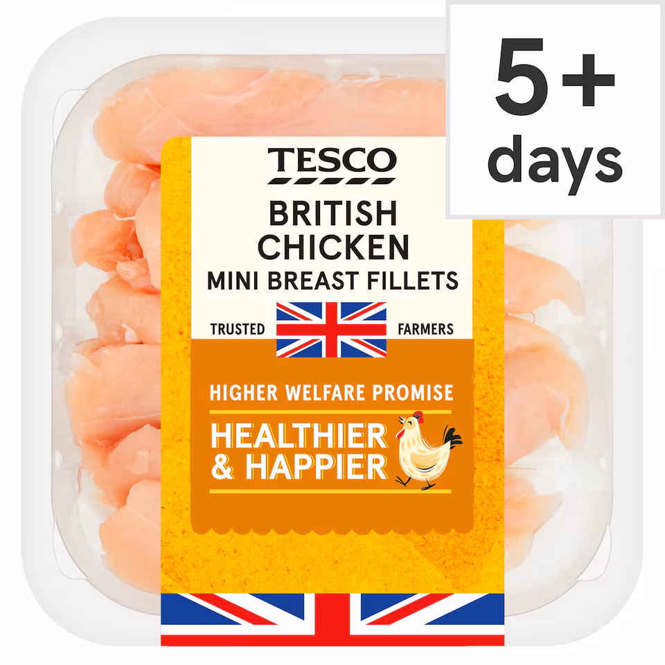 Tesco British Chicken Breast Mini Fillets 400G