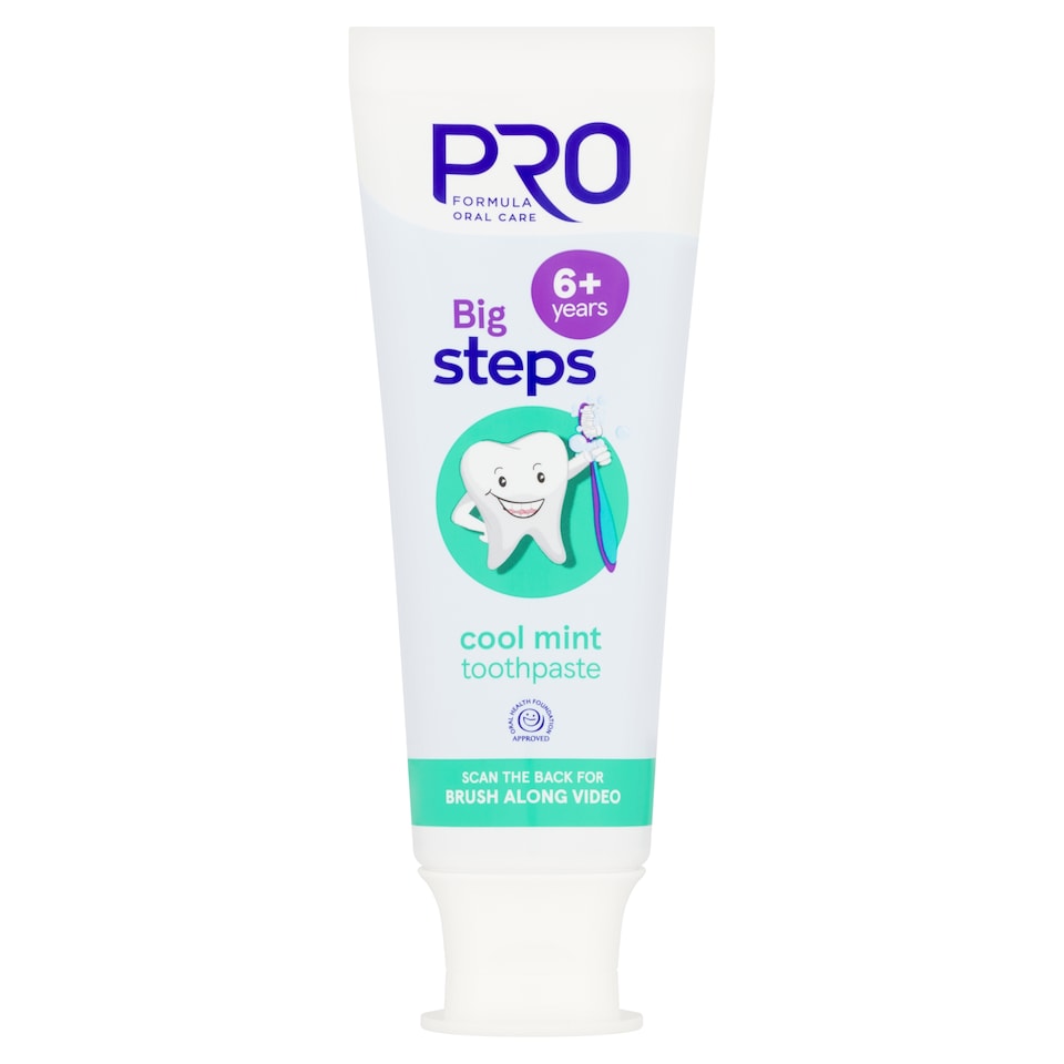Pro Formula Big Steps Cool Mint Toothpaste 6+ 75Ml