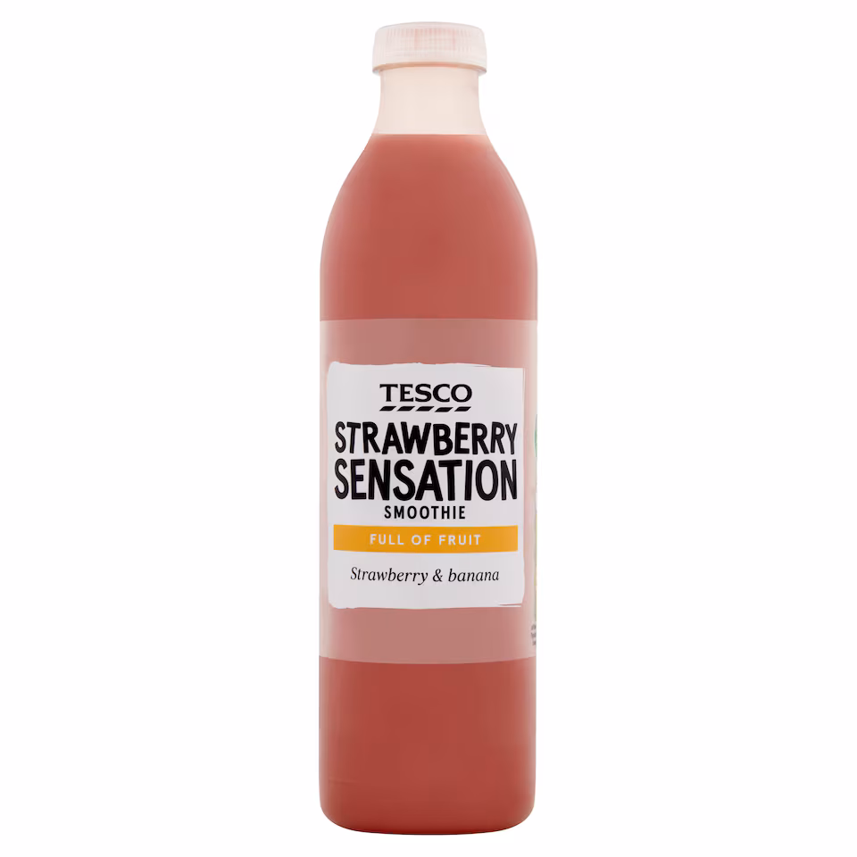 Tesco Strawberry Sensation Smoothie 750Ml