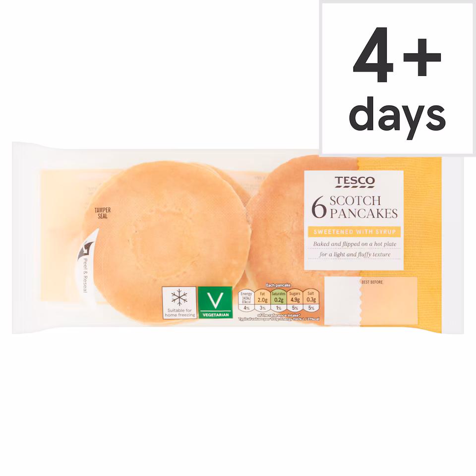 Tesco Scotch Pancakes 6 pack