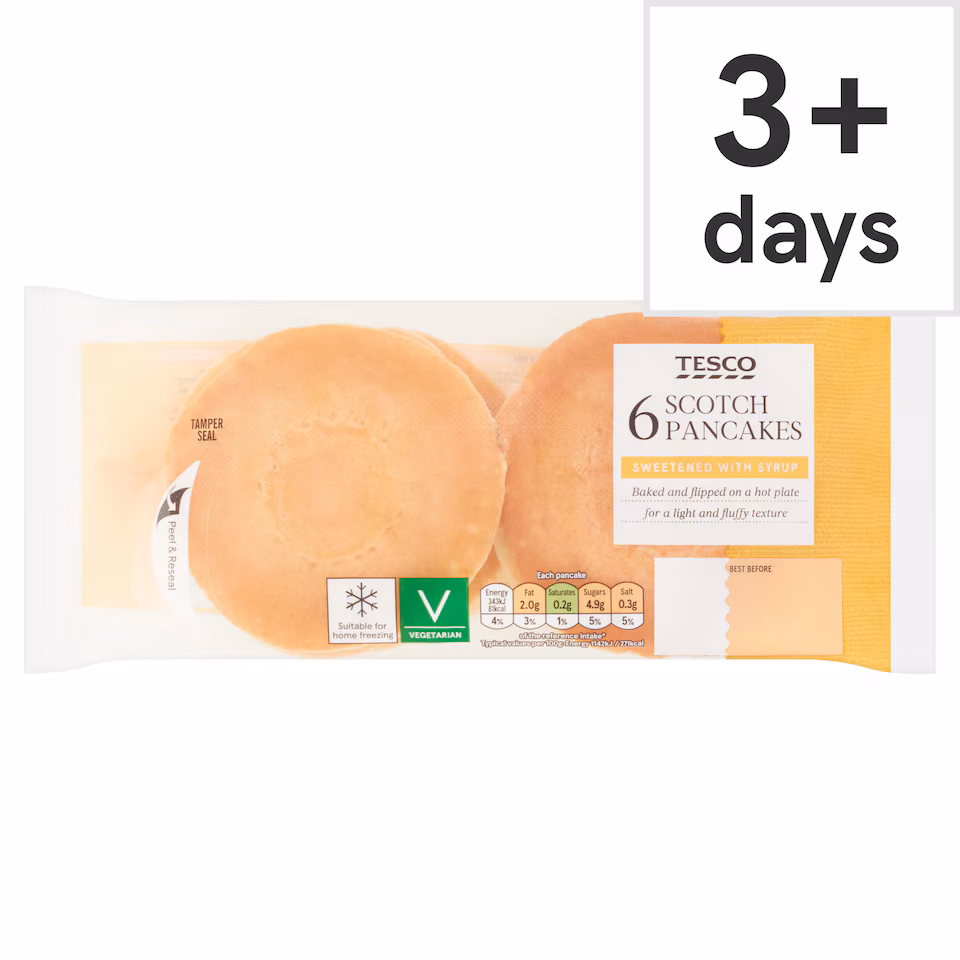 Tesco Scotch Pancakes 6 pack
