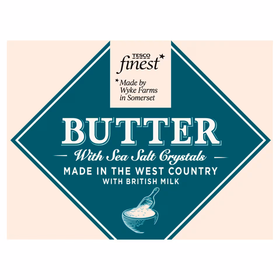 Tesco Finest West Country Butter & Sea Salt 250G