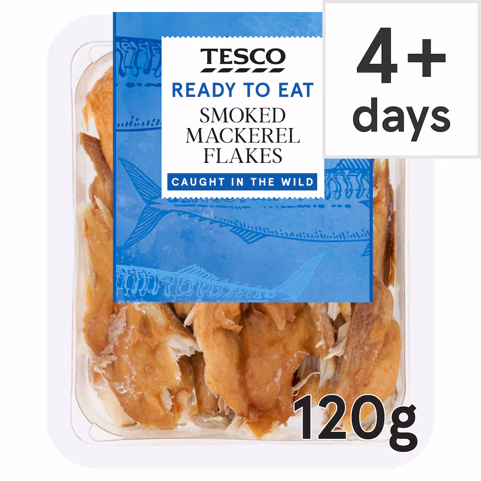 Tesco Smoked Mackerel Flakes 120G