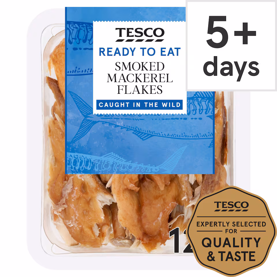 Tesco Smoked Mackerel Flakes 120G