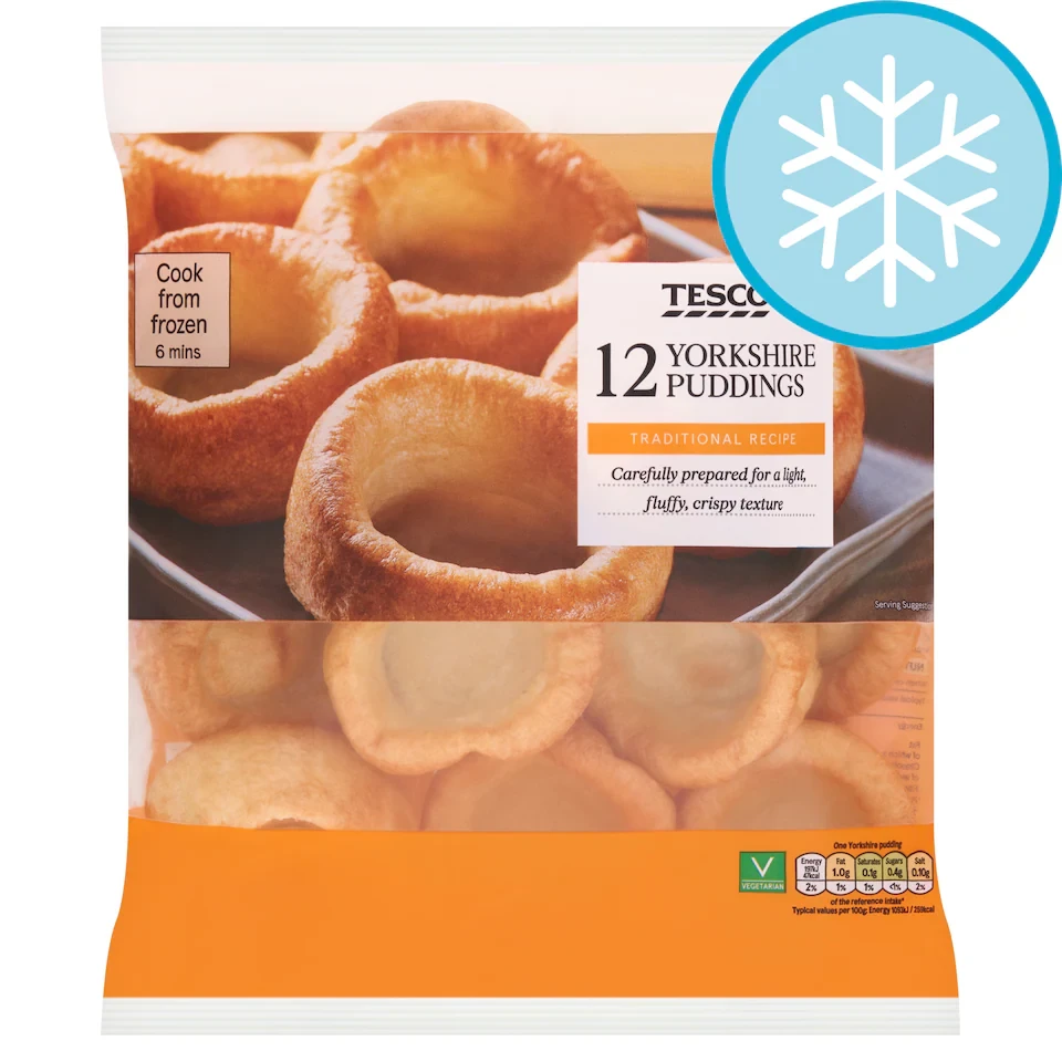 Tesco 12 Yorkshire Puddings 220G