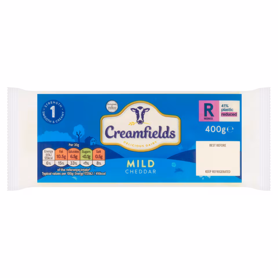 Creamfields Mild White Cheddar 400G