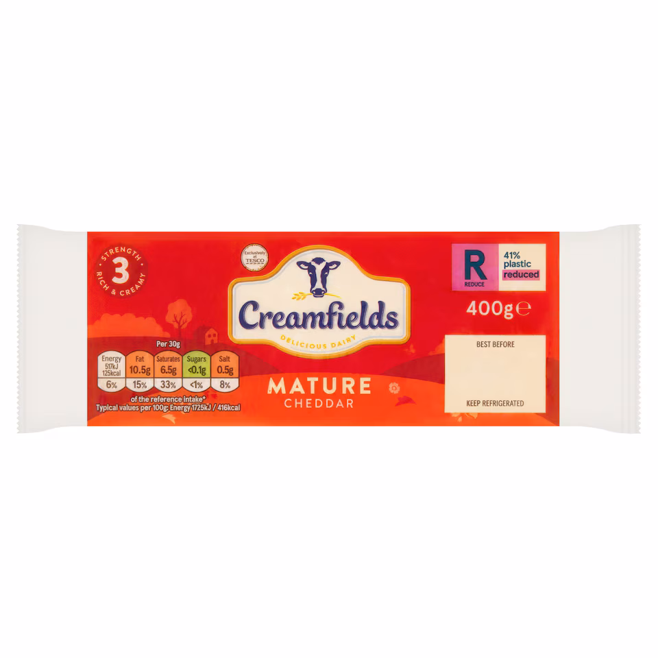 Creamfields Mature White Cheddar 400G