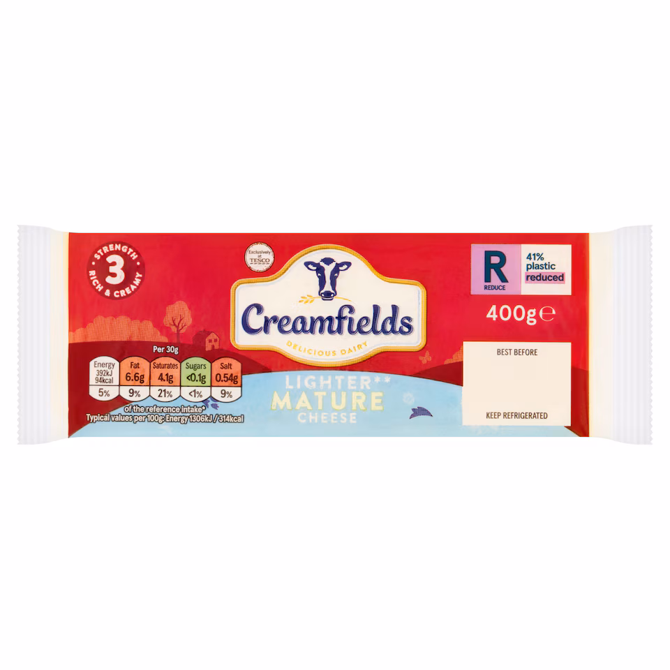 Creamfields Lighter Mature Cheese 400G