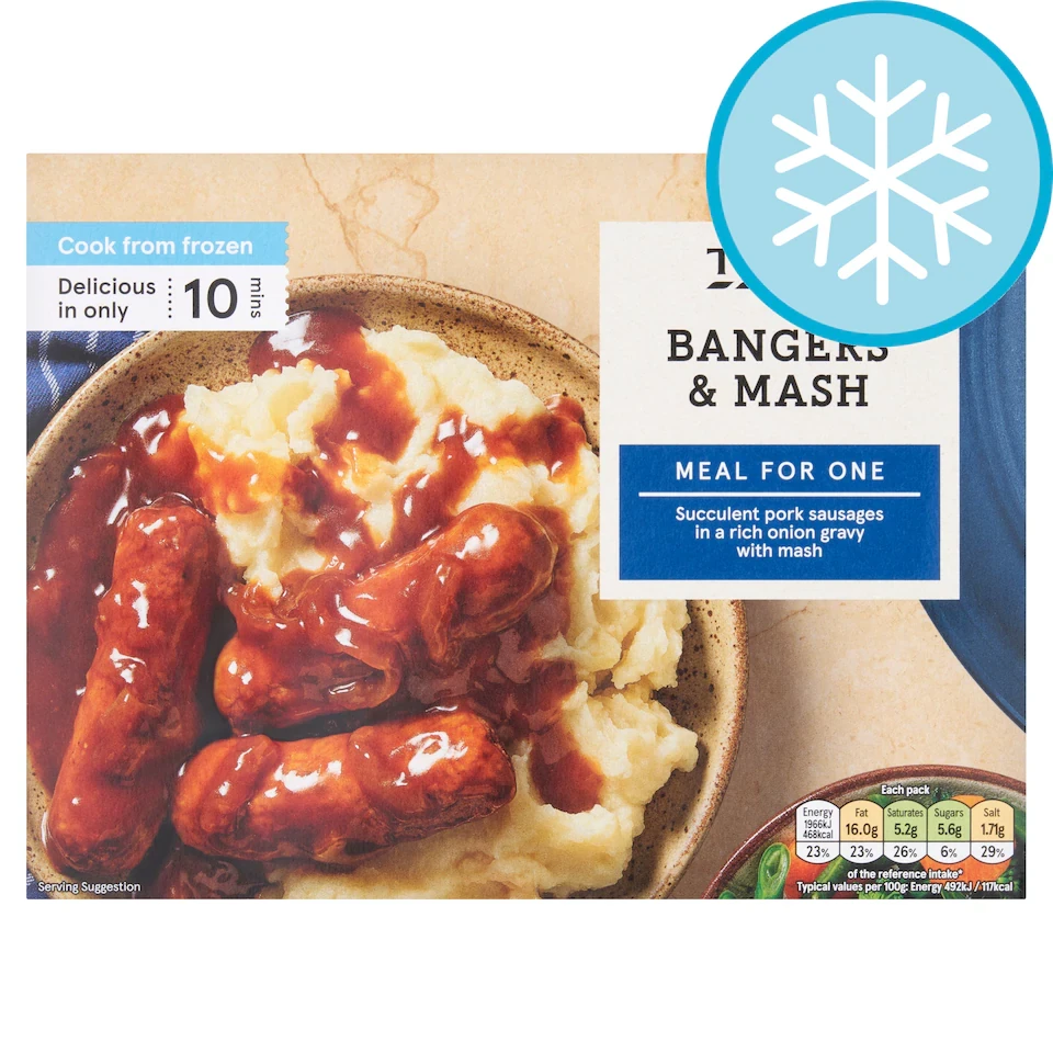 Tesco Sausage And Mash 400G