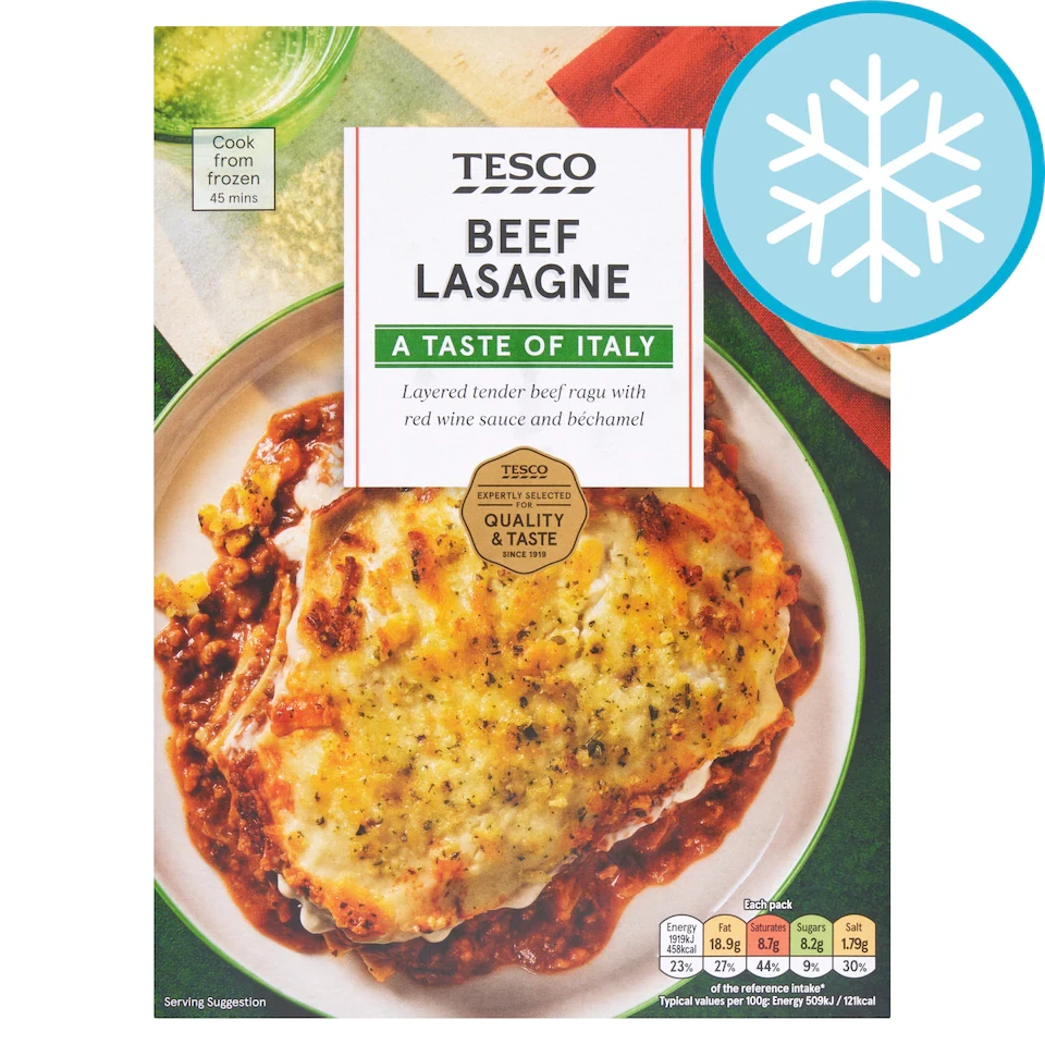 Tesco Beef Lasagne 400G