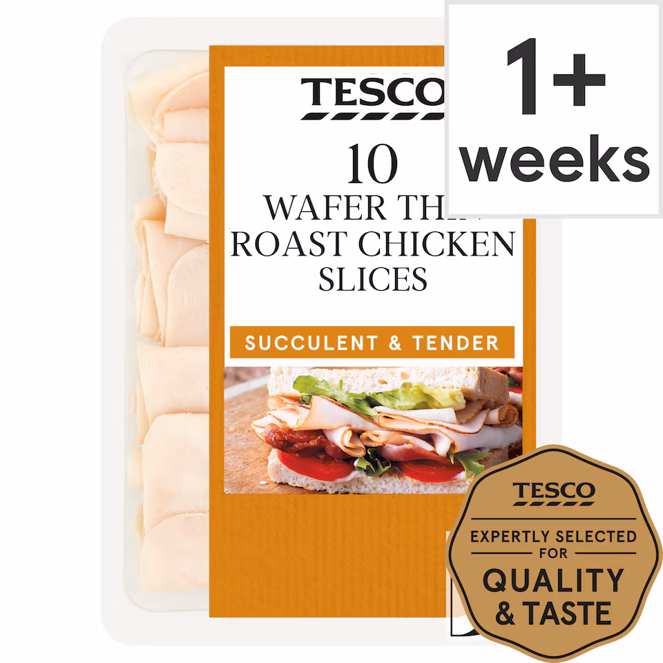 Tesco Wafer Thin Roast Chicken Slices 125g