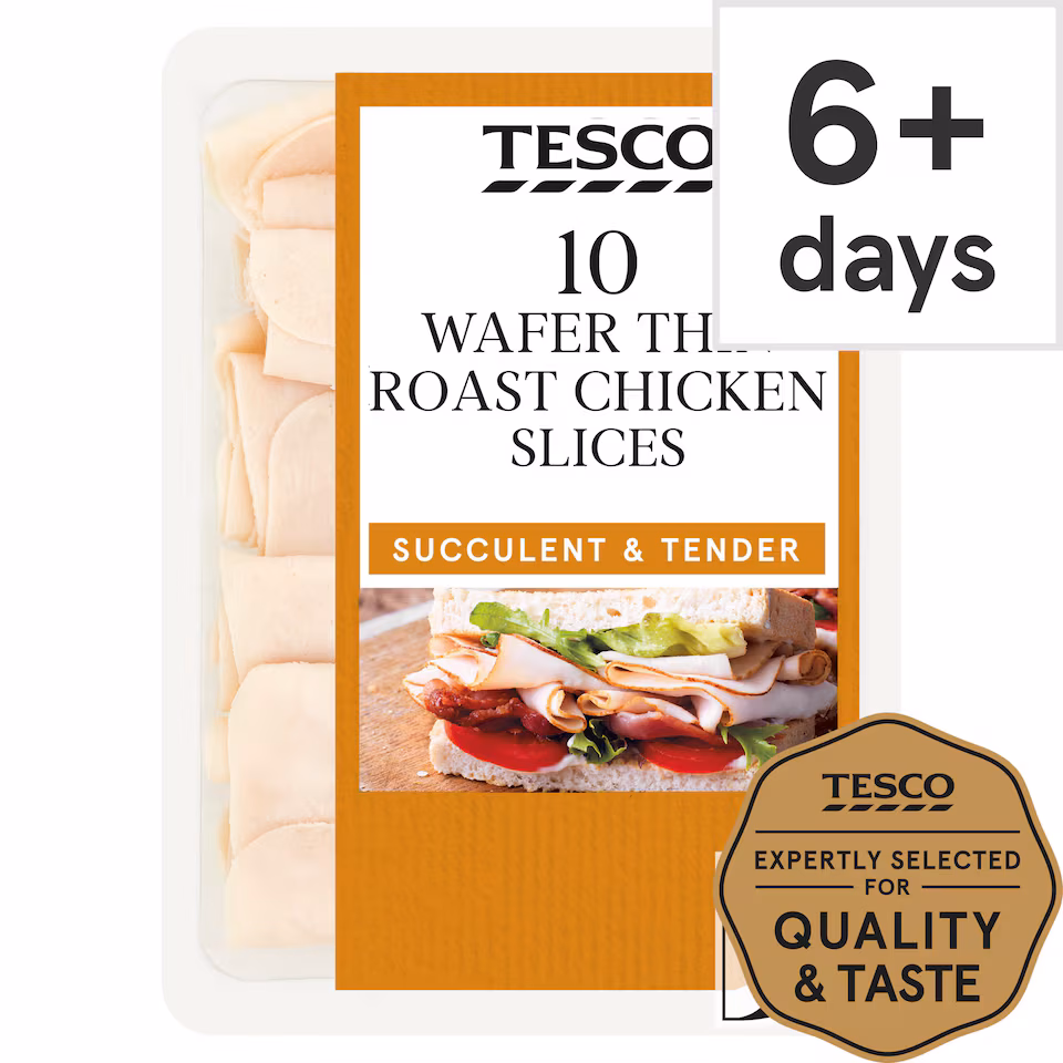 Tesco Wafer Thin Roast Chicken Slices 125g