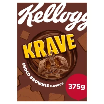 Kellogg's Krave Choco Brownie Breakfast Cereal 375g