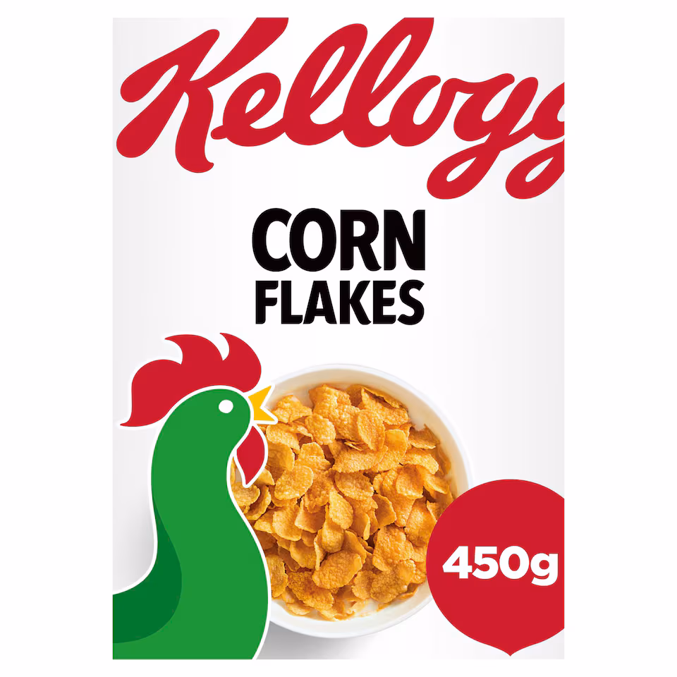 Kellogg's Corn Flakes Breakfast Cereal 450g