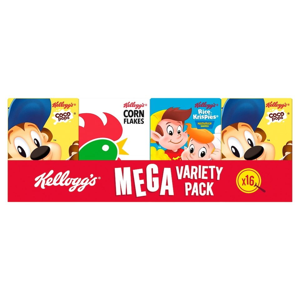 Kellogg's Mega Variety Pack Cereals 16 Pack 2 x 196g