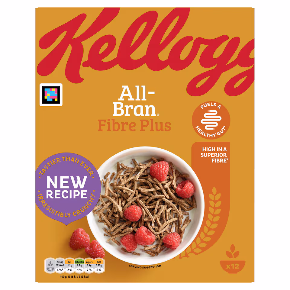 Kellogg's All Bran Fibre Plus Breakfast Cereal 500g