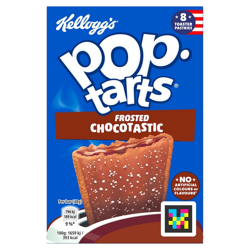 Kellogg's Pop Tarts Choctastic Pastry Snacks 8x48g