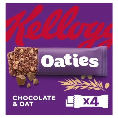 Kellogg's Oaties Chocolate & Oat snack bars 4x40g