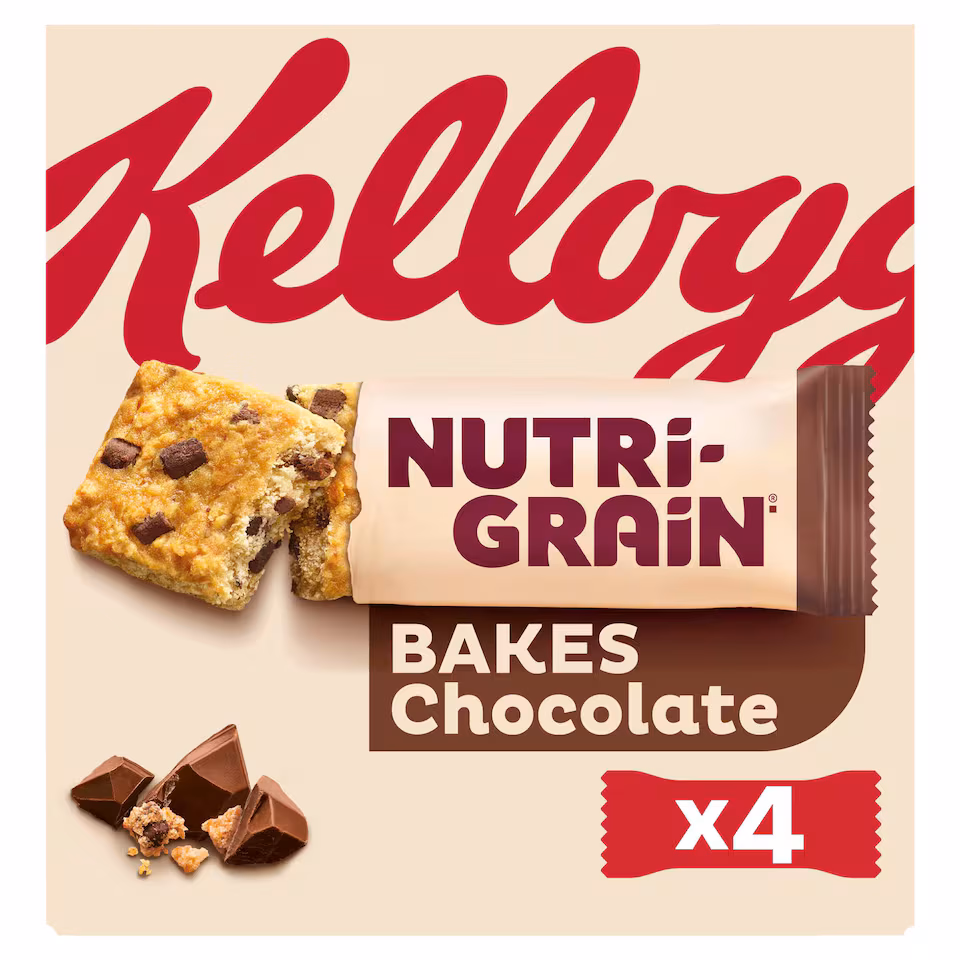 Kellogg's Nutri-Grain Bakes Chocolate 4x45g