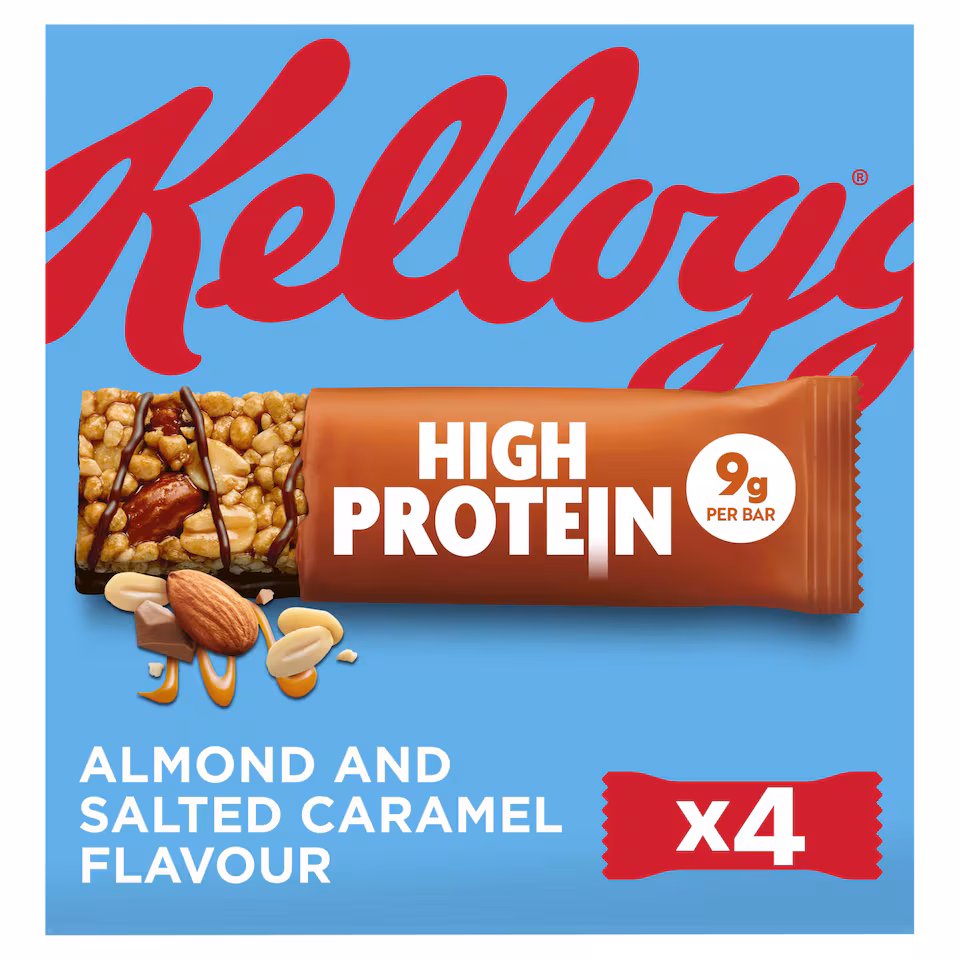Kellogg's High Protein Almond & Salted Caramel Flavour 4x35g