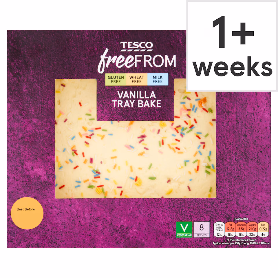 Tesco Free From Vanilla Traybake