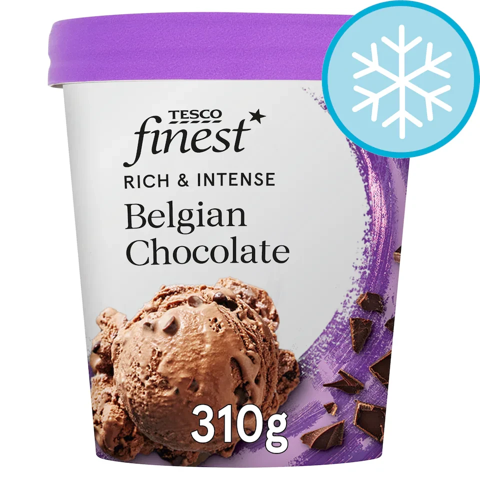 Tesco Finest Belgian Chocolate Ice Cream 480Ml