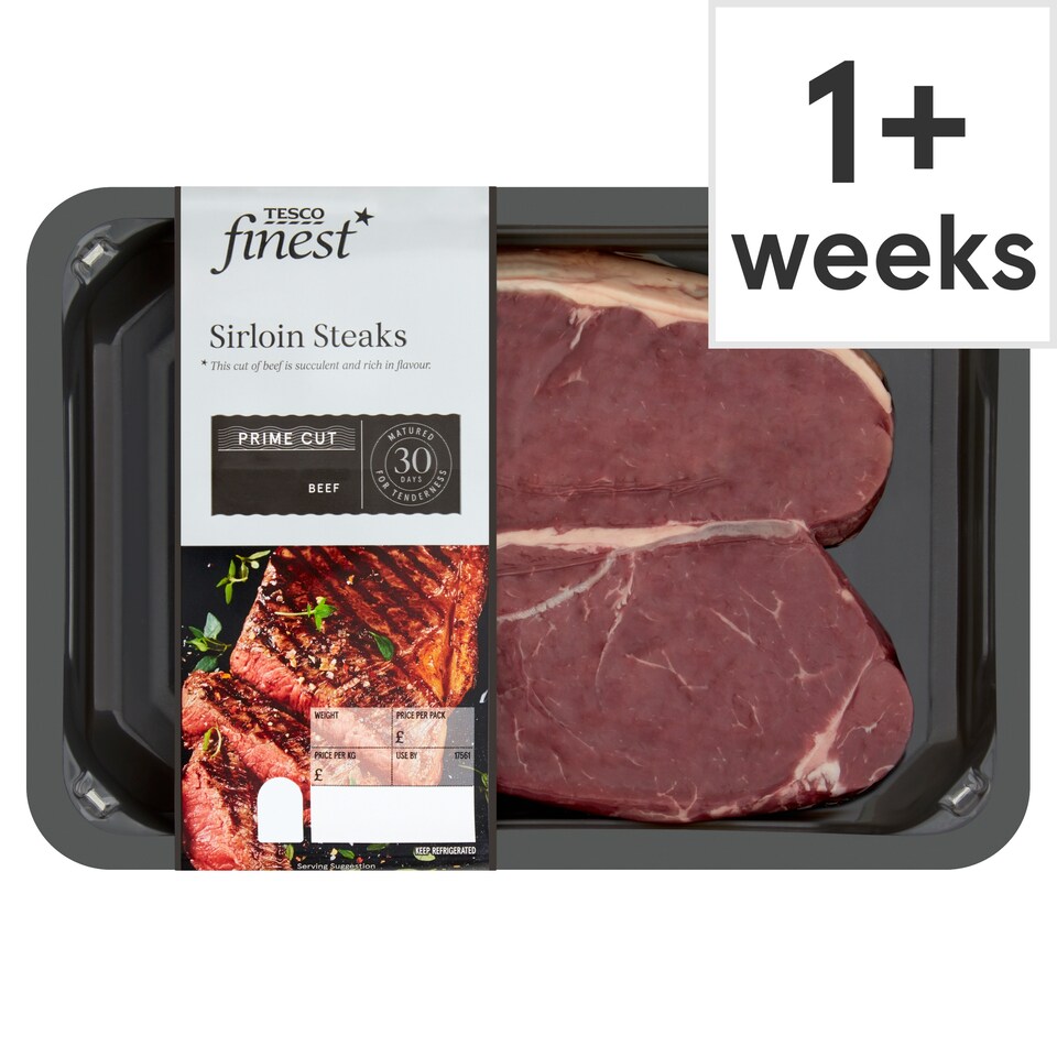 Tesco Finest Sirloin Steak 454G