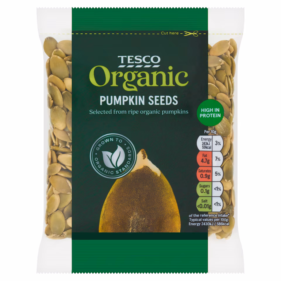 Tesco Organic Pumpkin Seeds 100G