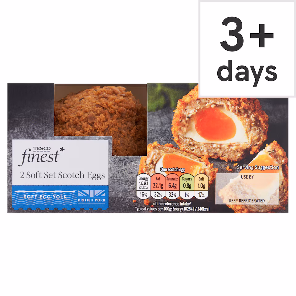 Tesco Finest 2 Soft Set Scotch Eggs 260G
