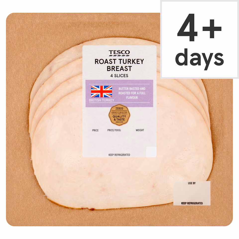 Tesco Deli Roast Turkey Breast 120G