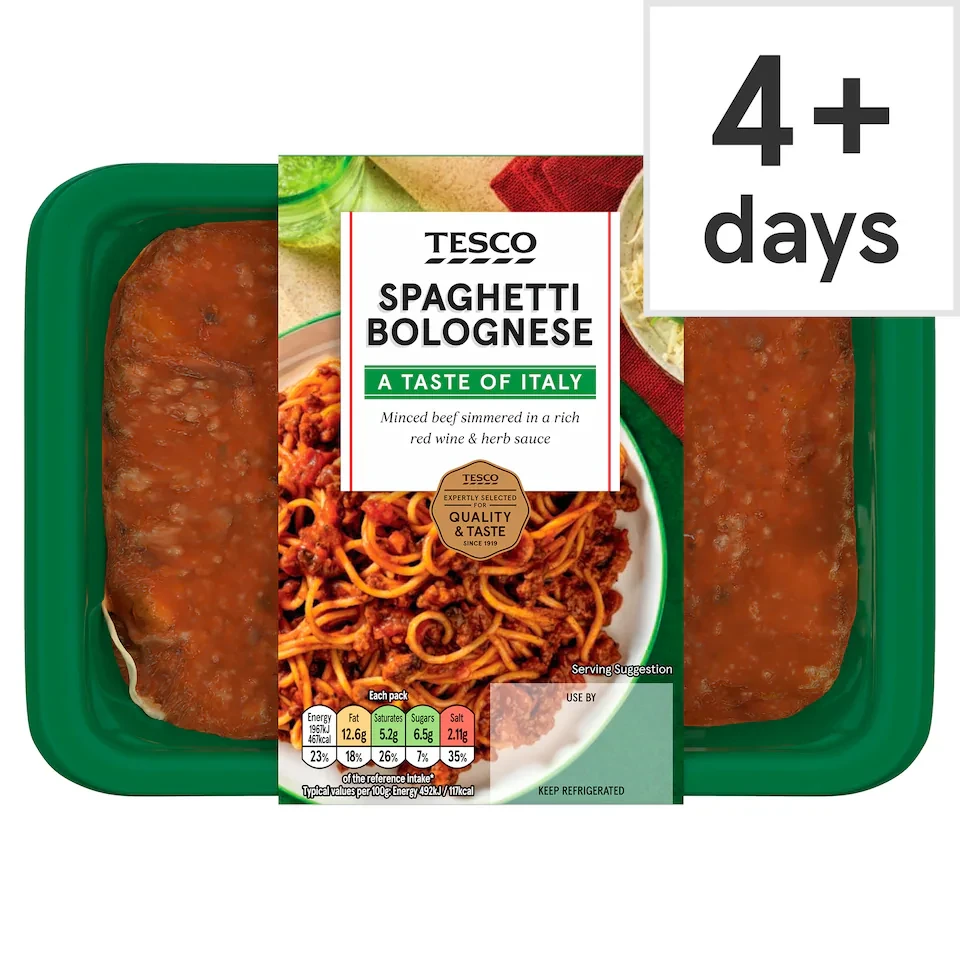 Tesco Spaghetti Bolognese 400G