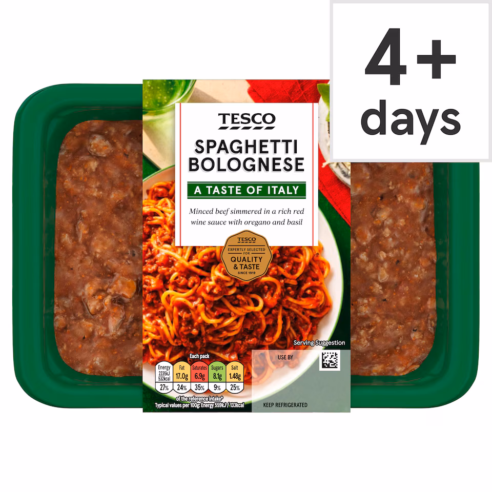 Tesco Spaghetti Bolognese 400G
