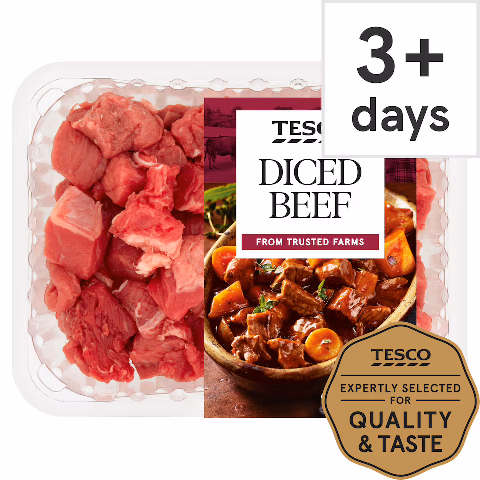 Tesco Diced Beef 400G