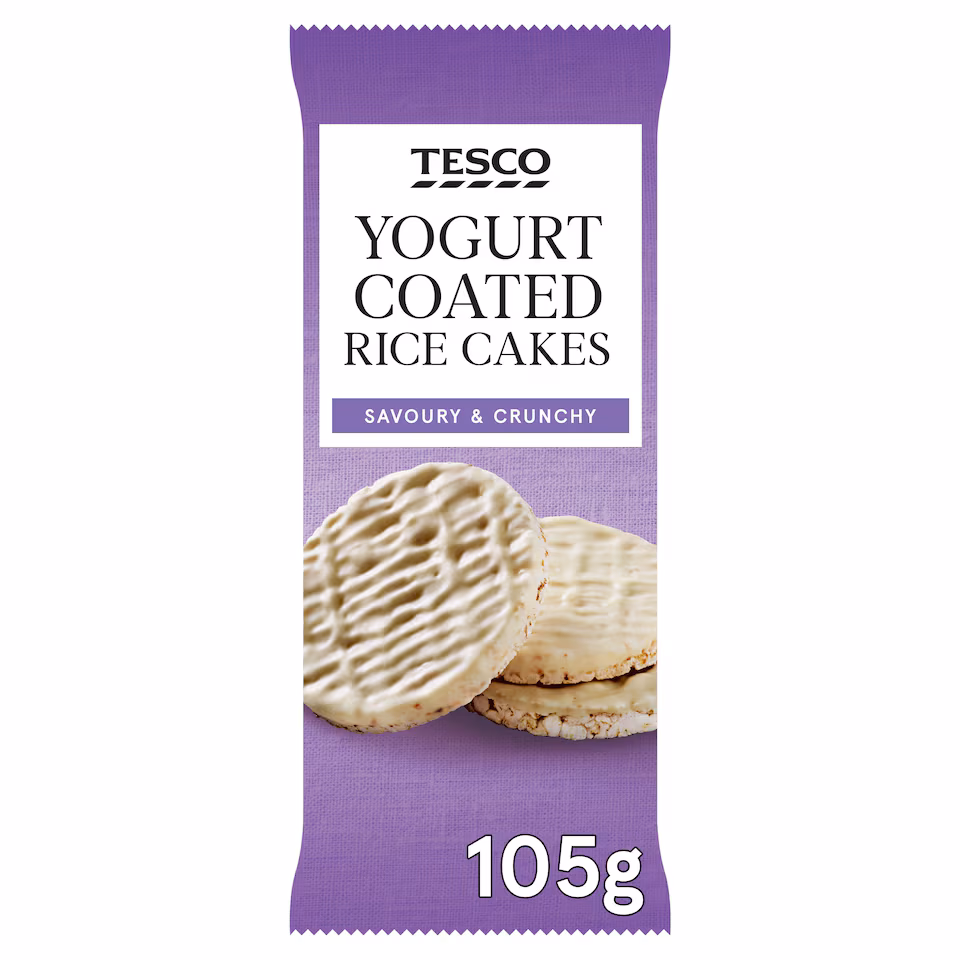Tesco Yogurt Coated Rice Cakes 105G