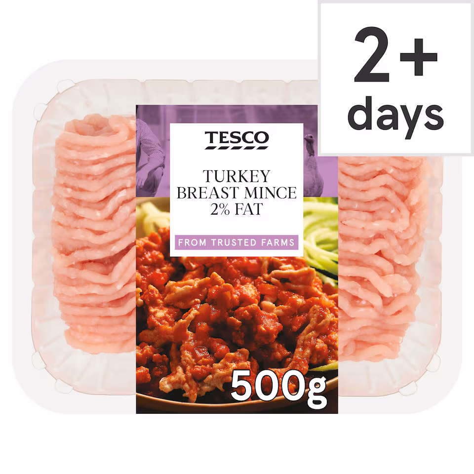 Tesco British Turkey Breast Mince 2% Fat 500G